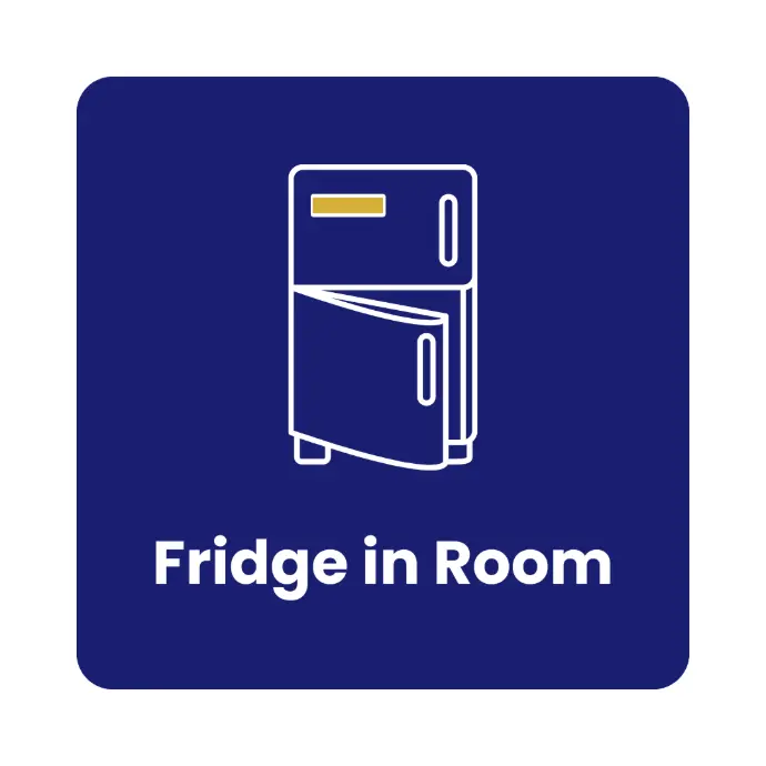 Fridge in the room
