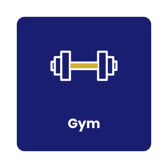 Gym area for the fitness buffs